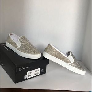 I•N•C International Concepts Gold sparkle sneaker